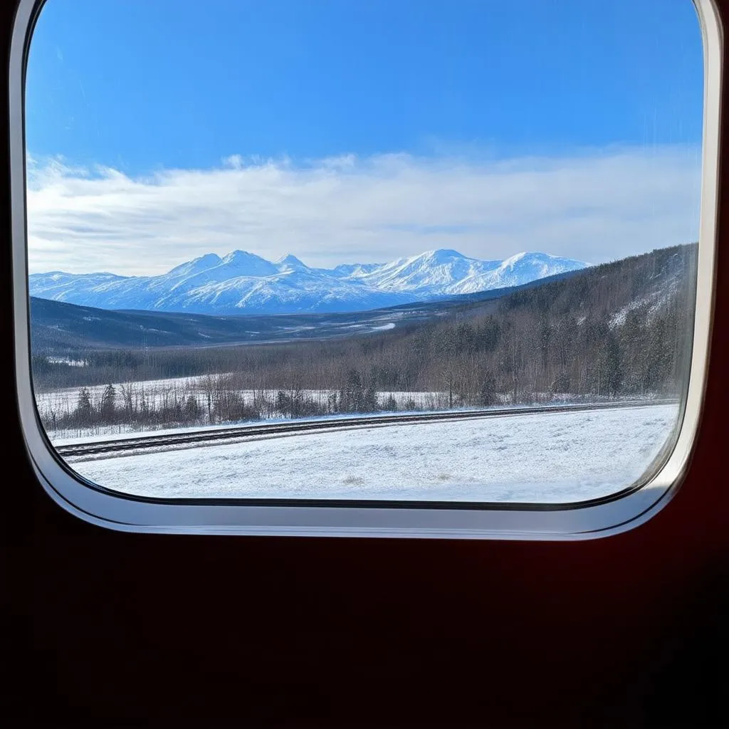 Siberian Train Window